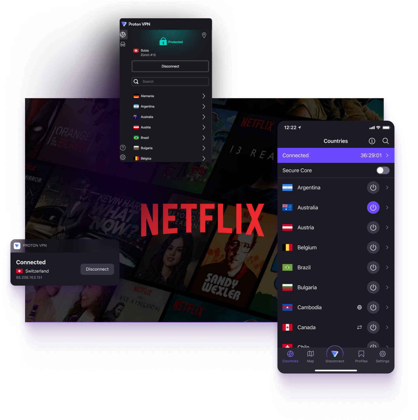 Highspeed Netflix VPN Watch Netflix from anywhere Proton VPN